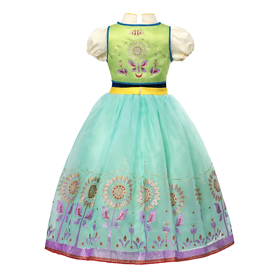 YOFEEL женское платье Анны принцессы с цветочным принтом Косплей Костюм Эльзы