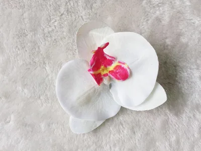 White with pink Бохо цветок аксессуары для волос для женщин невесты пляж роза цветочные зажимы для волос DIY невесты Брошь для головного убора Свадьба Флорес шпилька - Цвет: White with pink