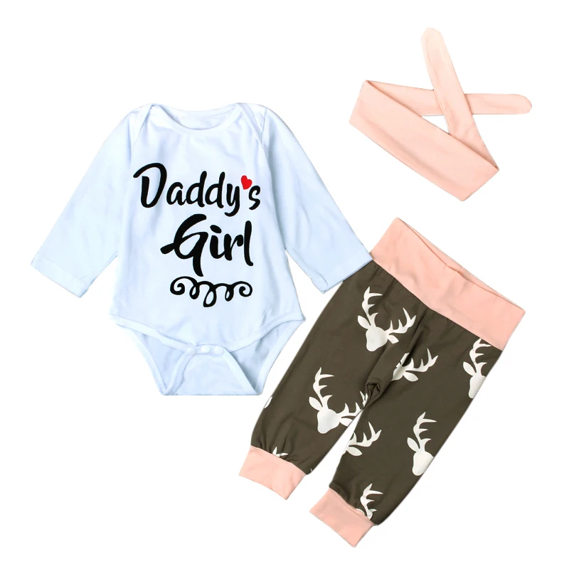 3 шт. Детский комбинезон с длинным рукавом и круглым вырезом | Мать ребенок