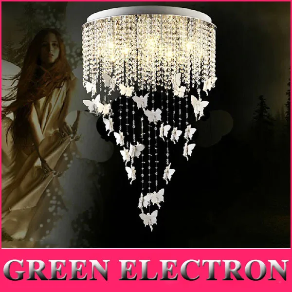 Современные модные круглые хрустальные светильники для гостиной спальни