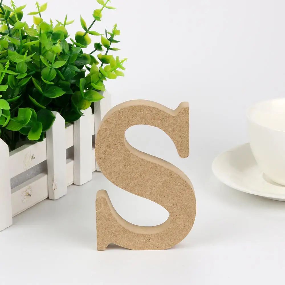 DIY A-&-Z деревянные буквы ремесла Алфавит художественное украшение для ретро дерево украшение для стен, для бара паба офис Свадьба Вечеринка домашний декор D1 - Цвет: S