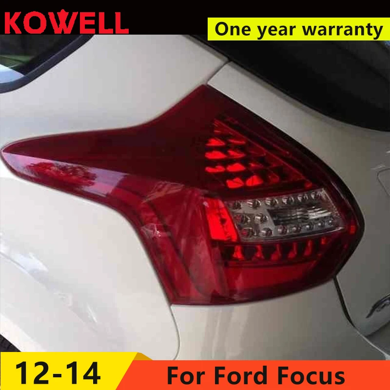 KOWELL автомобильный Стайлинг для Ford Focus 2 задние фонари 2012 2013 светодиодный задний фонарь задний багажная лампа крышка drl+ сигнал+ тормоз+ обратный