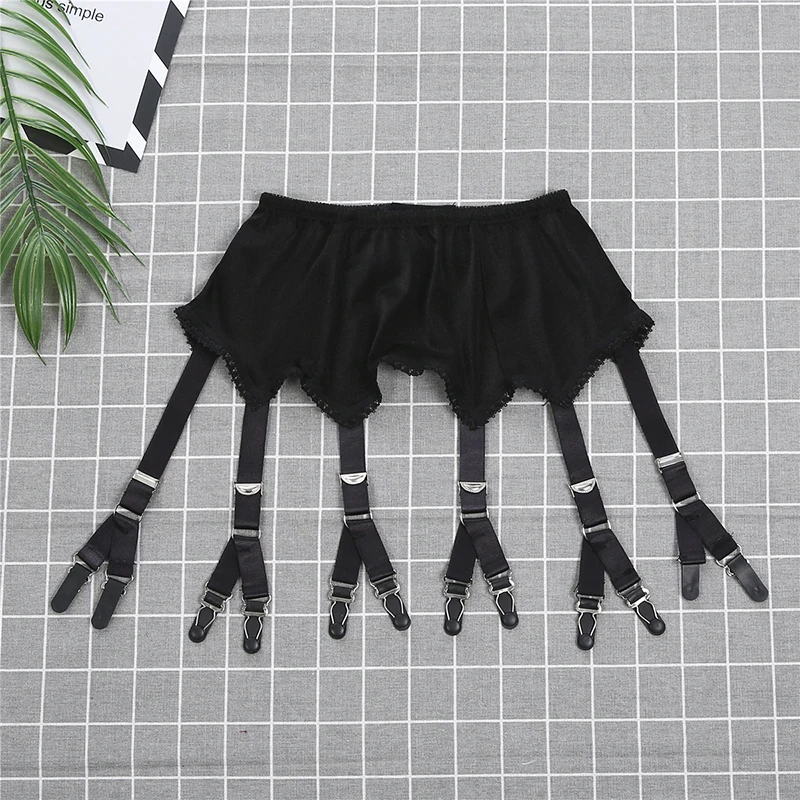 Женские винтажные подтяжки в стиле ретро одноцветные с 6 бретелями и 12 когтями