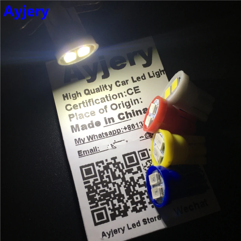 AYJERY оптовая продажа 2000X T10 W5W 5630 2 SMD 194 168 Светодиодные Автомобильные приборные