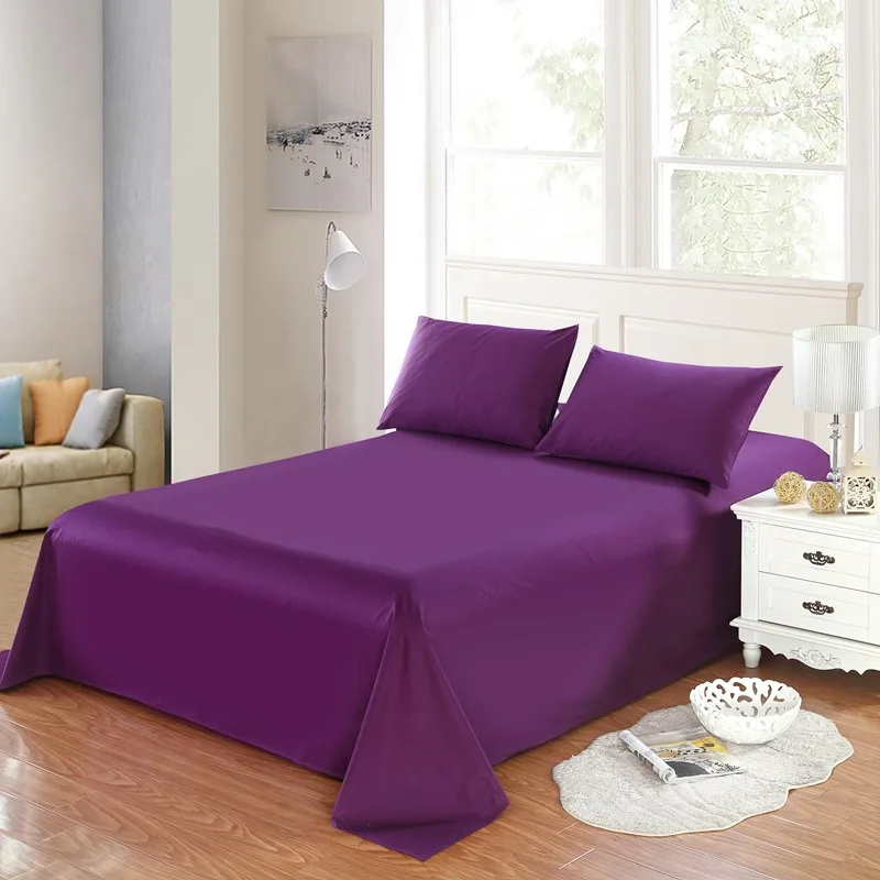 OLOEY постельное белье домашняя текстильная печать одноцветные плоские простыни