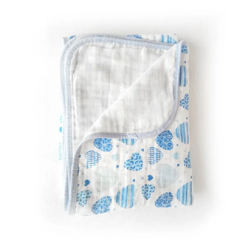 100% Хлопковое одеяло Пеленальное Двухслойное суперудобное для постельного белья