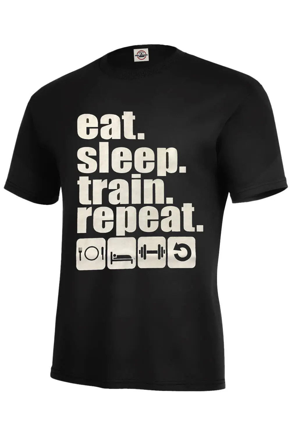 Eat Sleep Train Repeater Мужская футболка для спортзала ассорти цветов лидер продаж новые