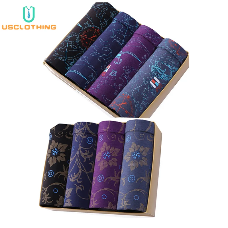 8 шт./партия мужские трусы боксеры из модала|Мужские боксеры| |