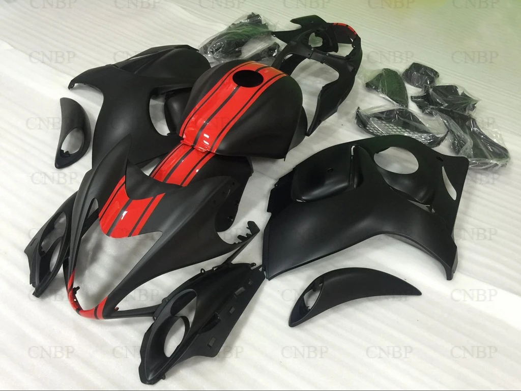 Пластиковые обтекатели для Suzuki GSXR1300 2010 набор всего тела 2012 2008 2014 Черный Красный