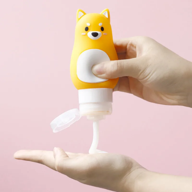 

Silicone Portable Cartoon Animal Traveler Packing Bottle Shampoo Shower Gel Lotion Storage Press Bottle