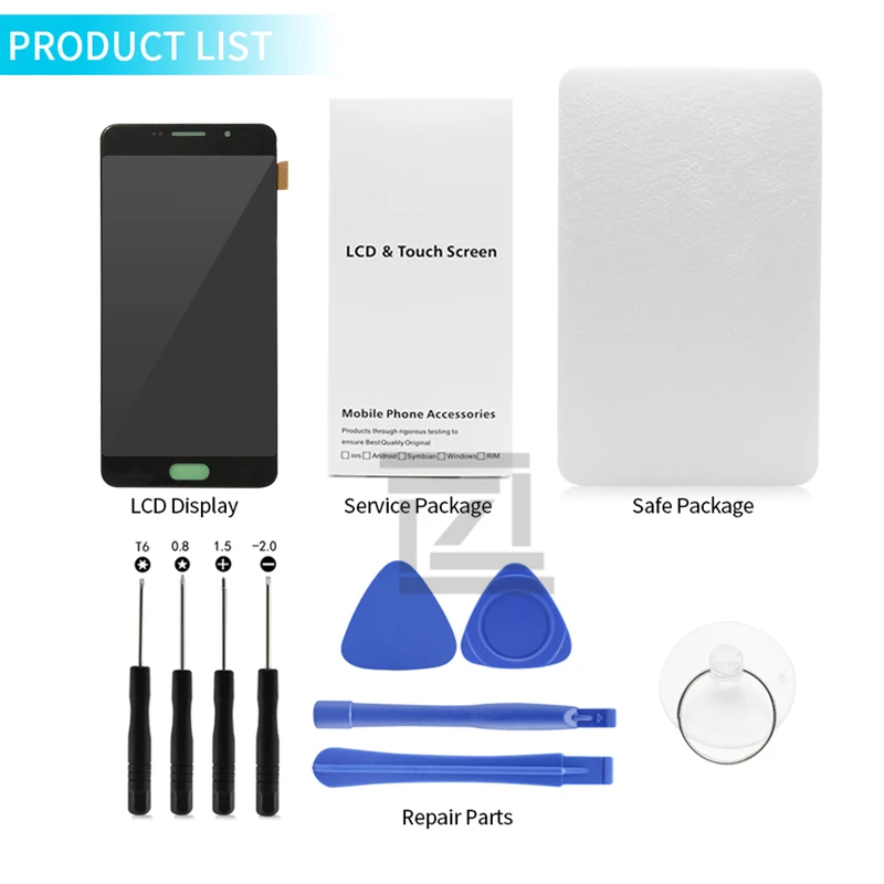 Super AMOLED LCD For SAMSUNG GALAXY A7 2016 A710 Display Touch Screen Digitizer for Galaxy Repair Parts | Мобильные телефоны и