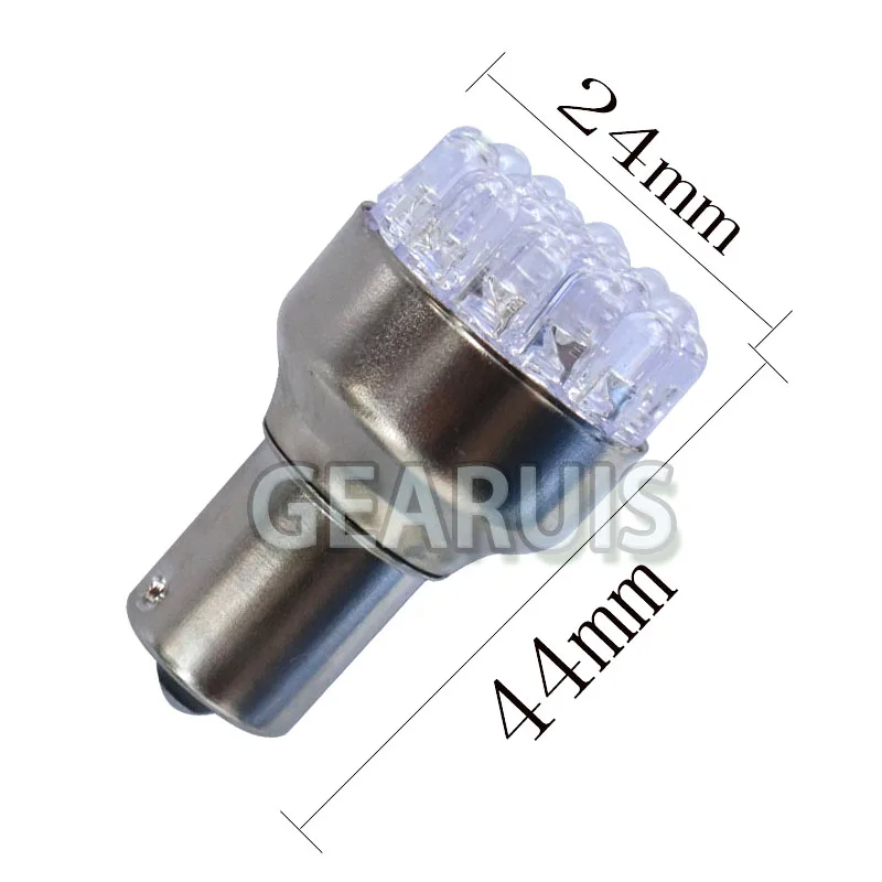 HK Post 100 шт. S25 P21/5 Вт 1157 BAY15D 19LED 19 Светодиодные Автомобильные светодиодные лампы на