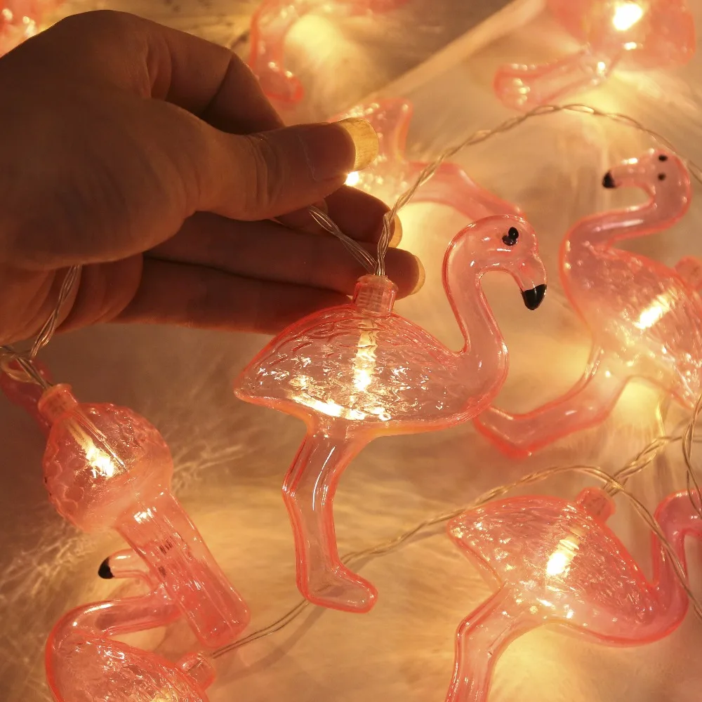 СВЕТОДИОДНАЯ Гирлянда JUNJUE Flamingo товары для вечеринок в Корейском стиле украшения