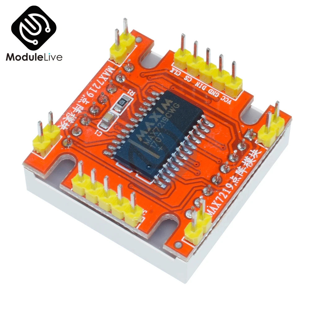 Красный светодиодный точечный MAX7219 матричный общий катод микро-контрольный модуль управления 5 В/3,3 В СВЕТОДИОДНЫЙ матричный 8x8 8*8 для 8x8 Arduino