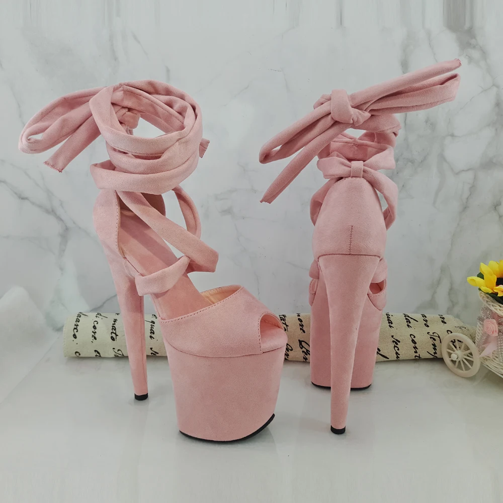 Leecabe 8Inch/20cm Women's Platform Sandals party High Heels Shoes Pole Dancing Shoes