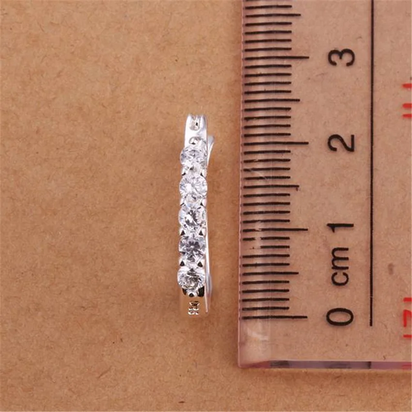 Благородные Свадебные женские Серьги серебряного цвета высококачественные