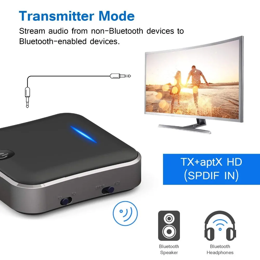 5 0 Bluetooth передатчик Отправитель приемник 2 в 1 Цифровой оптический Toslink/RCA и 3 мм