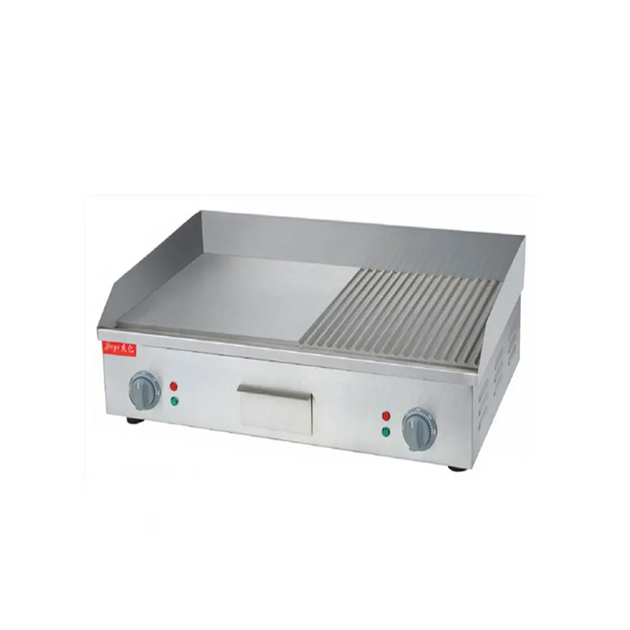 1pc fy 822a stainless steel flat pan electric griddles and grooved electric griddle grooved electric fried pans free global shipping