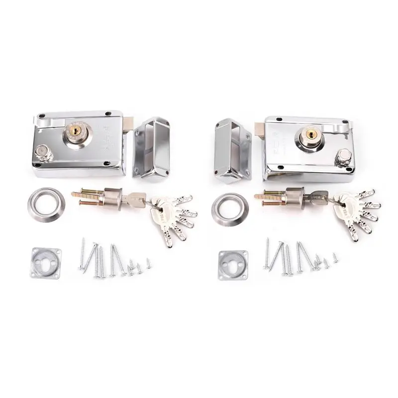 

Exterior Door Lock Kit Security Anti-theft Locks With Multiple Insurance Exterior Door Lock With Matching Accessories