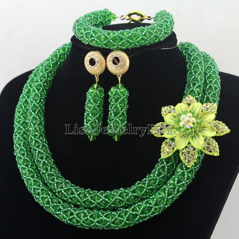 Великолепное массивное ожерелье африканские бусы ювелирные наборы нигерийские