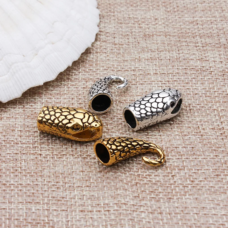 Застежки-коннекторы под старину серебро/золото 10 шт./лот змеиная застежка