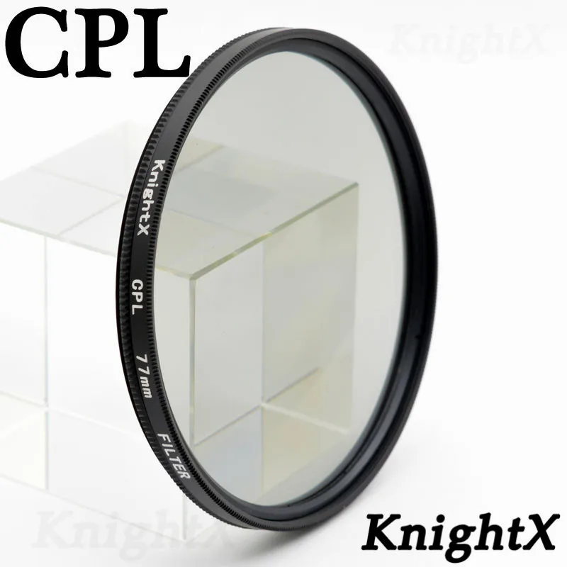 CPL Knightx объектив Кепки вытяжки капюшон для Canon Nikon D5200 D5300 блюдо-ткань для чистки стекол 49 мм 52 мм 55 мм 58 мм 62 мм 67 мм 72 мм 77 мм - Цвет: CPL