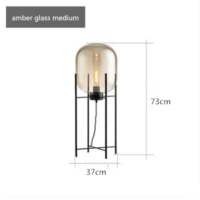 amber glass medium Современный стеклянный стол лампы прикроватный стоящий свет скандинавский Глобус кровать лампы для офисного стола lumiare спальня abajur de mesa - Цвет абажура: amber glass medium
