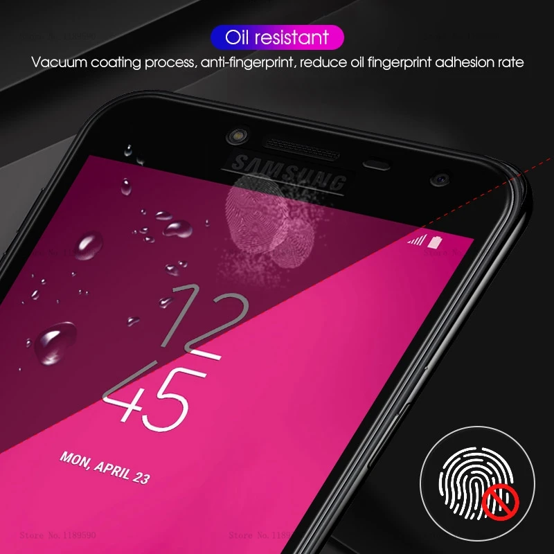 Антибликовый экран из закаленного стекла для samsung Galaxy J4 J6 Plus A8 A6 A30 A50 M10 M20 защитная пленка 9H