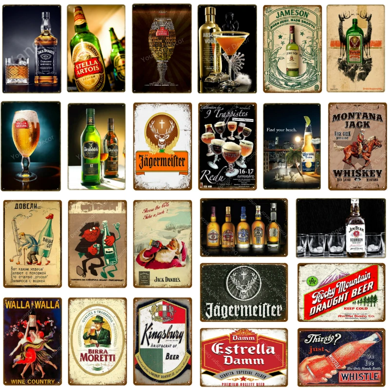 Birra Moretti Стелла артоис пивной постер металлические оловянные вывески бар паб кафе