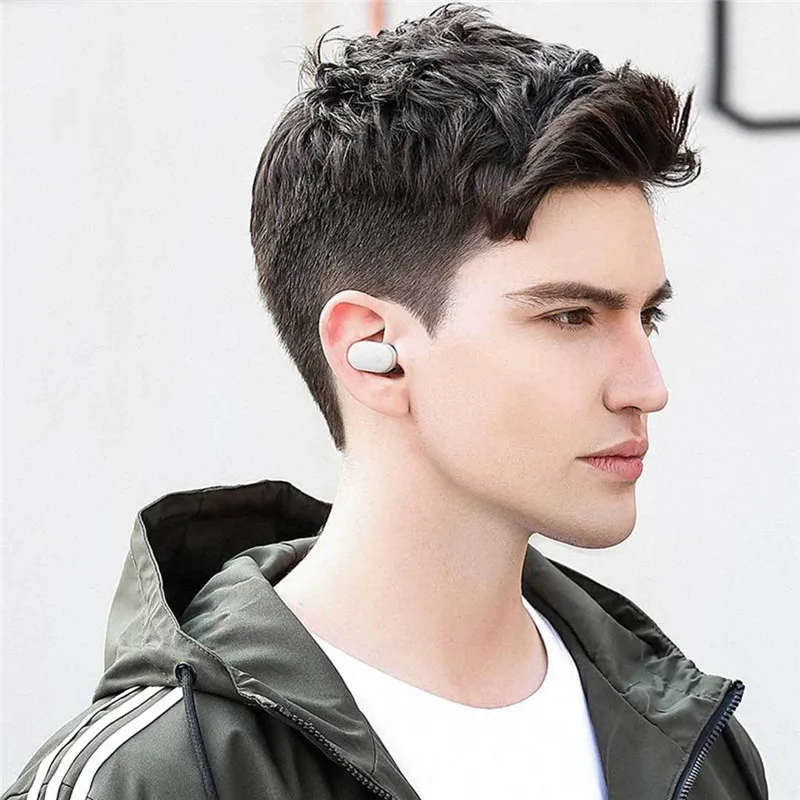 Оригинальные Xiaomi Bluetooth наушники Мини Громкая связь в ухо поршень Earpod спортивные наушники Беспроводная гарнитура IPX4 водонепроницаемый с микрофоном
