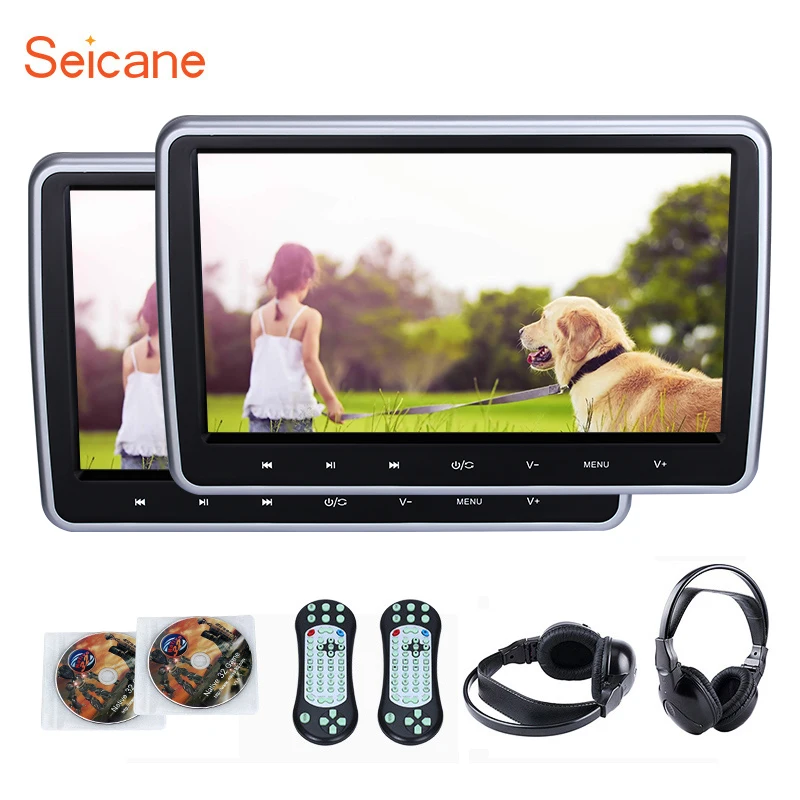 Seicane 10 1 дюймовый подголовник высокой четкости MP5 плеер с HD 1024*600 многоязычный