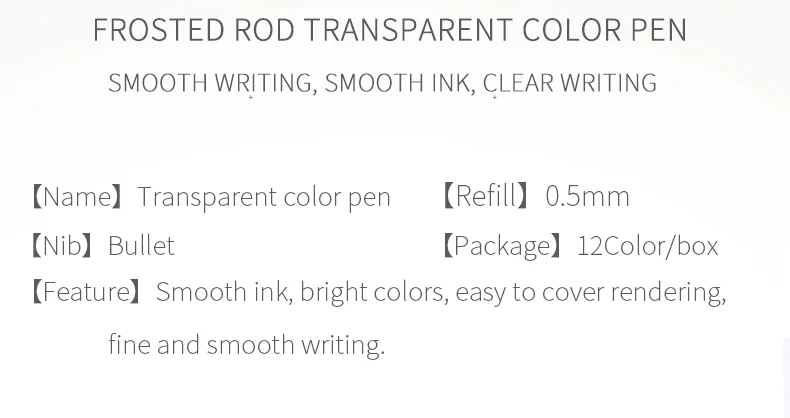 12 Pcs/lot 0.5mm Gel Pen Set Colorfule Cute Ink Maker Pen School Office Supply Muji Style 12 Colours Papelaria Material Escolar