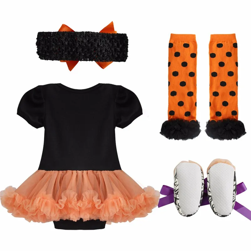 Лидер продаж Детский костюм на Хэллоуин Комбинезоны для маленьких девочек и