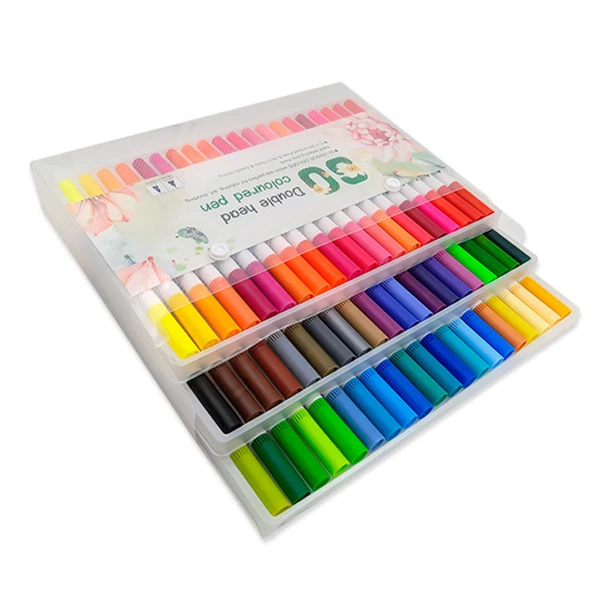 60 colors Маркеры набор манга товары для рукоделия маркер Rotuladores Drawing Colores Micron тонкая надпись ручка Dessin Caligraphy Liner Markery - Цвет: 60 colors