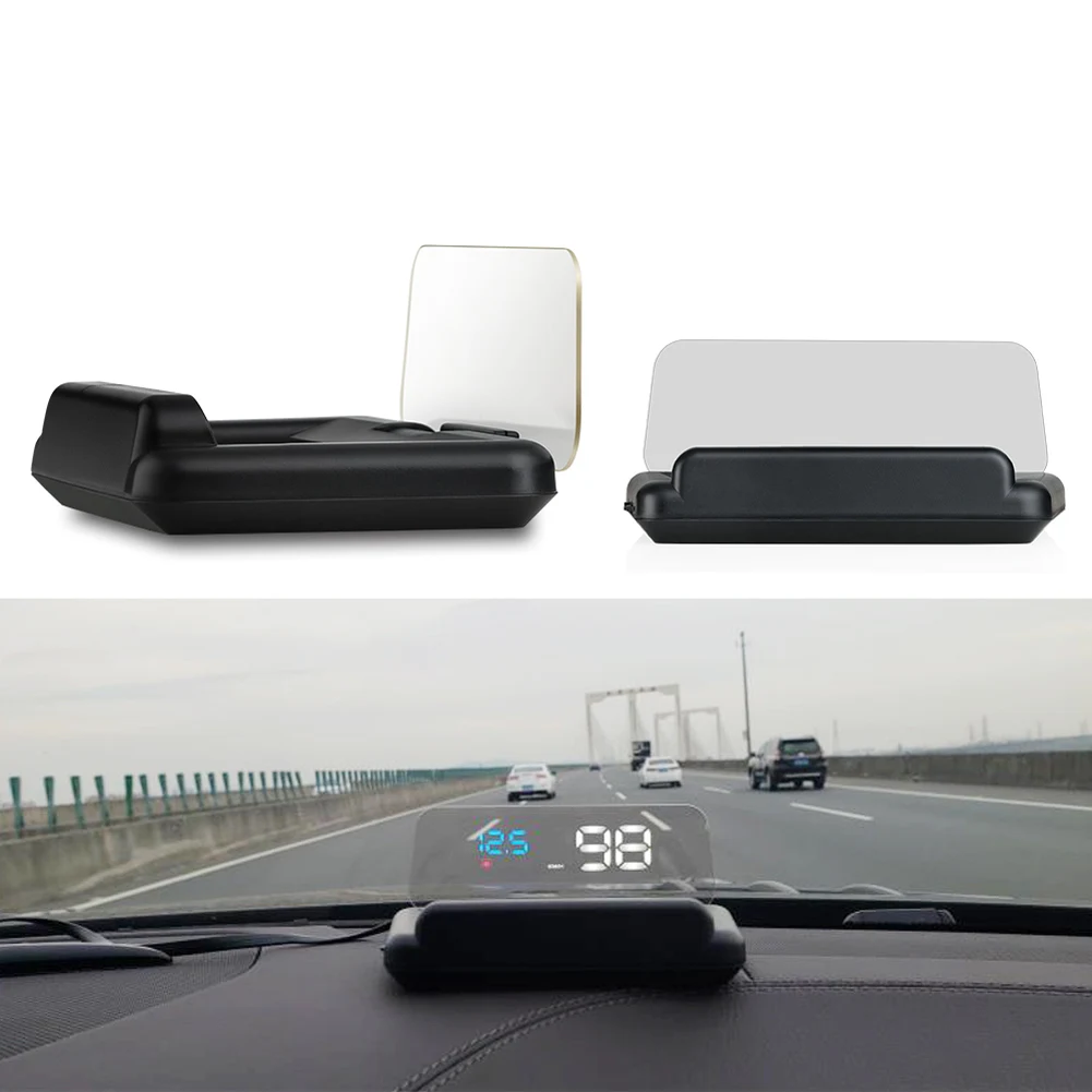 C500 OBD2 HUD Дисплей с зеркалом цифровой автомобильный скоростной проектор