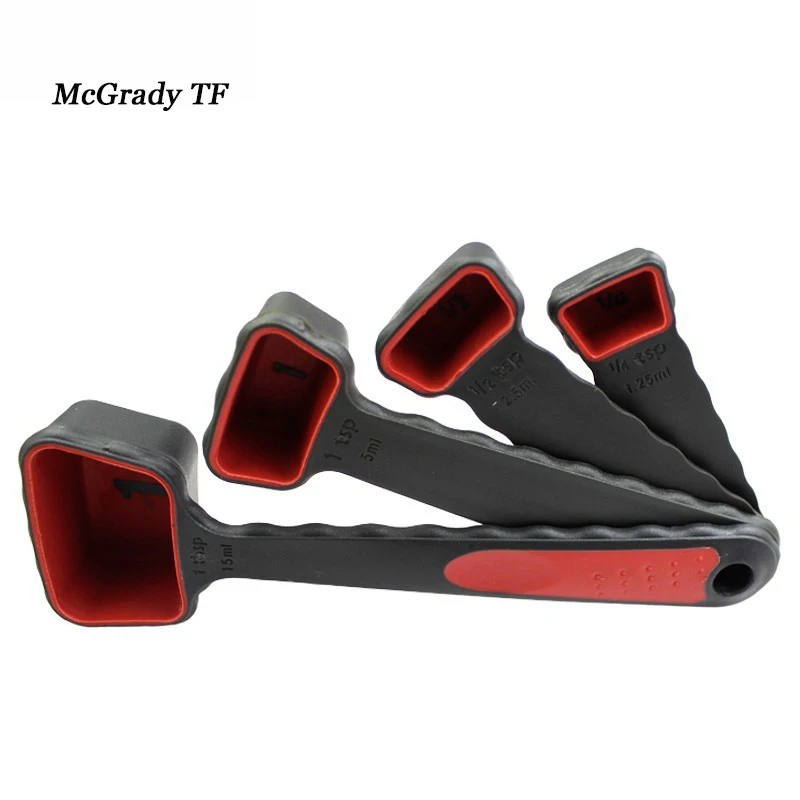 Mac Новые 8 шт./компл. Еда Класс силиконовые складной Складной мерный стакан и ложка