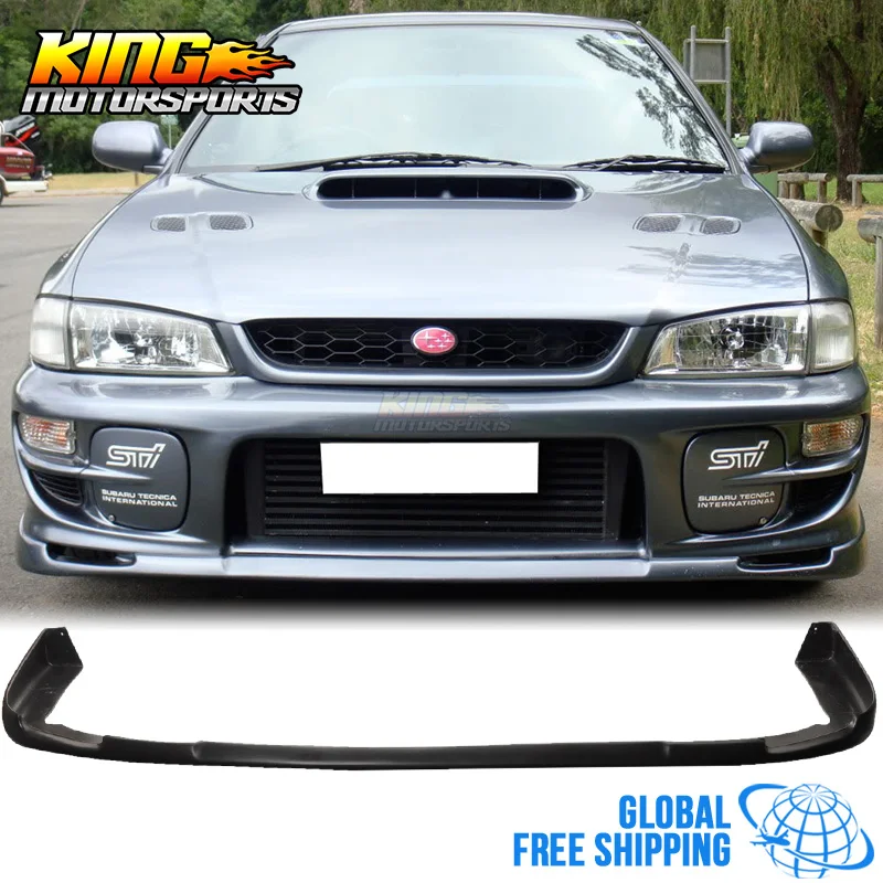 Подходит 97 01 Subaru Impreza WRX Sti передний бампер спойлер тела комплект поли Уретановый