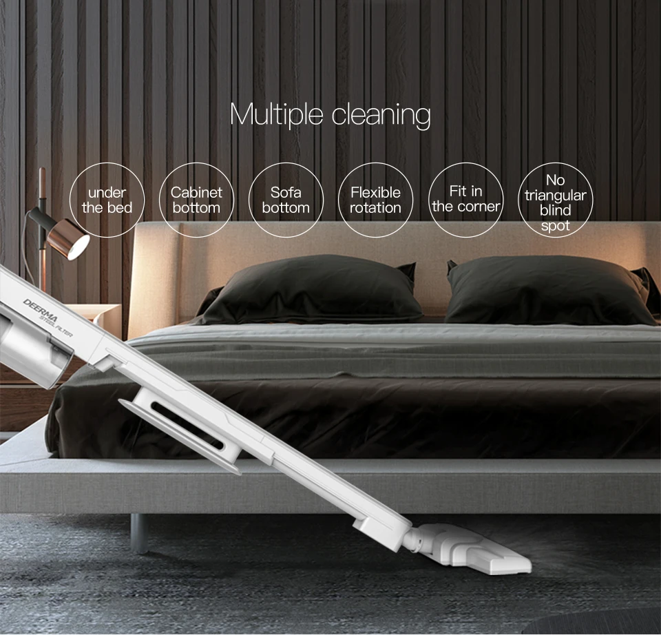 xiaomi mijia DEERMA Мини Ручной пылесос Бытовая прочность пылесборник домашний аспиратор DX700