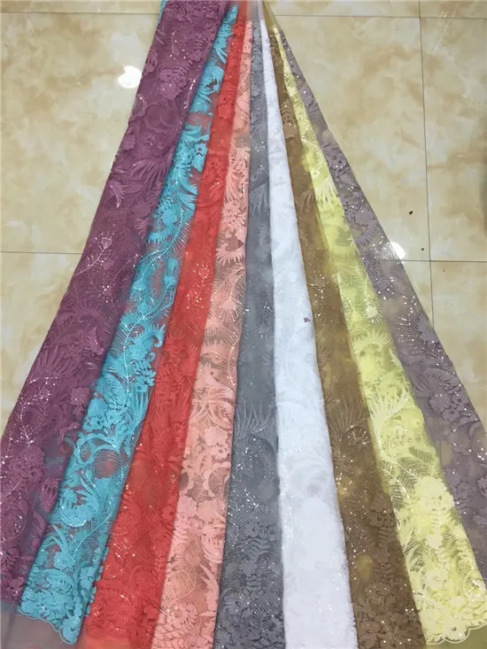 Африканская кружевная ткань 2019 Высококачественная вышивка французская сетка с