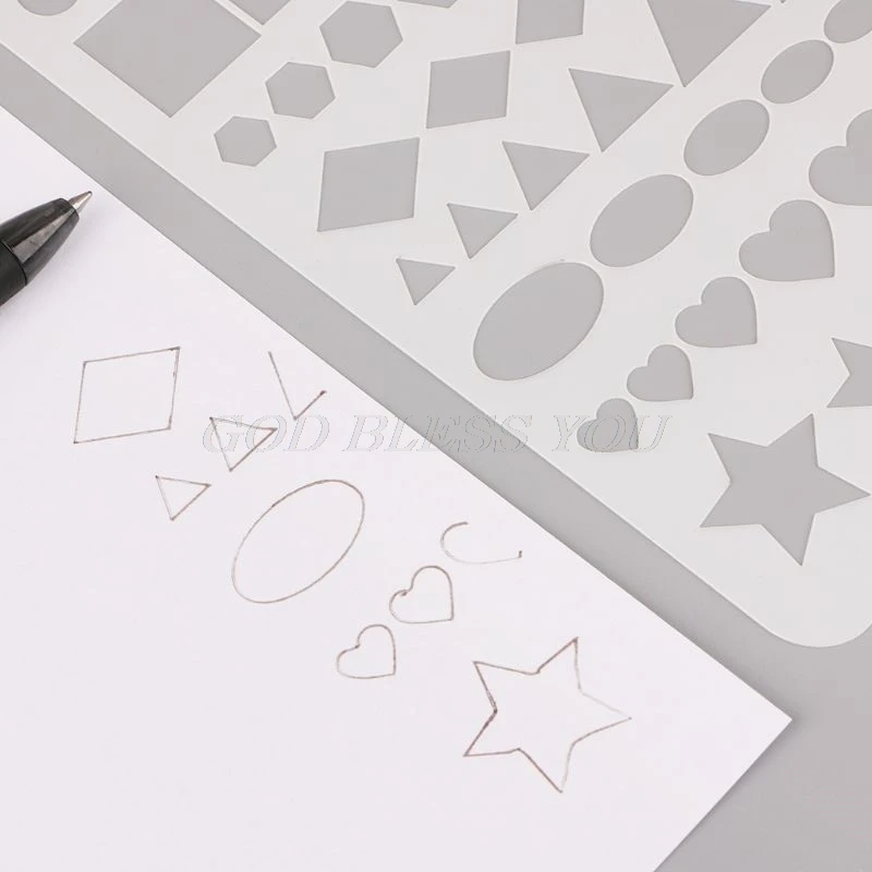 

20Pcs Bullet Journal Stencil Set Plastic Planner DIY Drawing Template Diary Decor Craft Drop Shipping