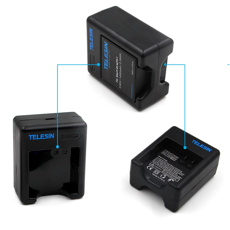 TELESIN 2 шт 1400mAh запасная перезаряжаемая литий-ионная аккумуляторная батарея Замена