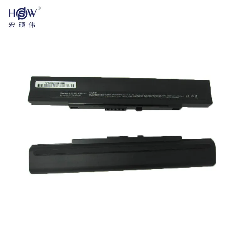 HSW 6 cell Аккумулятор для ноутбука Asus A42-U53 A42U53 A41-U53 A41U53 A32-U53 A32 U53 A31-U53 A31 U43 U33 u43JC U53JC U52 U53F