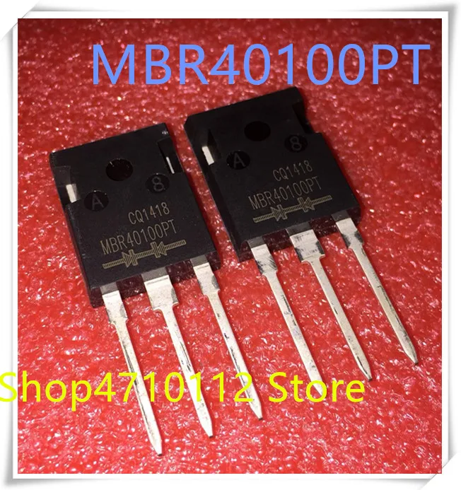 

NEW 10PCS/LOT MBR40100PT MBR40100 40100 40A 100V Schottky diode TO-3P