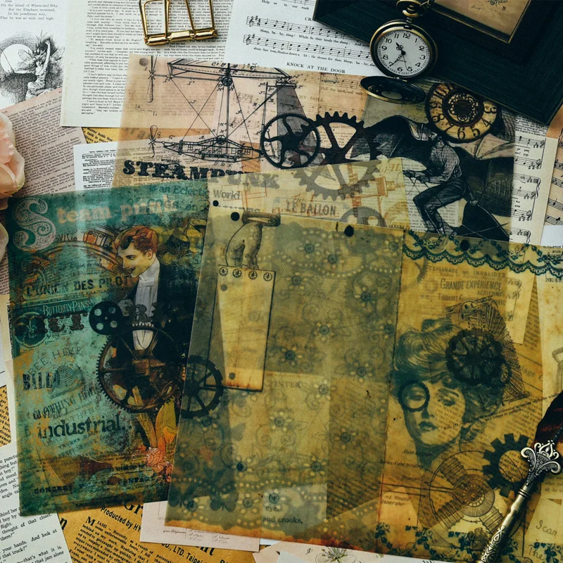 YPP ремесло Винтаж Панк журнал веленевая писчая бумага Набор для скрапбукинга