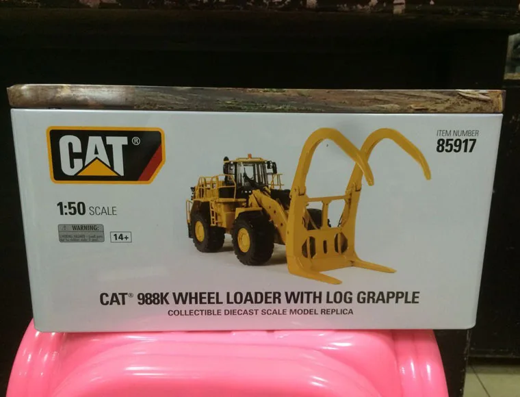 Caterpillar Cat 988 K фронтальный погрузчик с лог грейфер 1/50 масштаб металлические модели