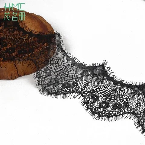 Кружевная ткань с цветочной вышивкой Hua Ming Ce 3 ярда