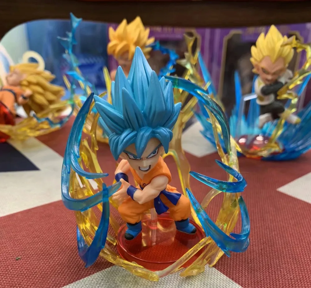 9 шт. Драконий жемчуг супер WCF Burst World Collectable Vegeta Gohan Frieza Broly Son Goku Gokou Hero фигурка