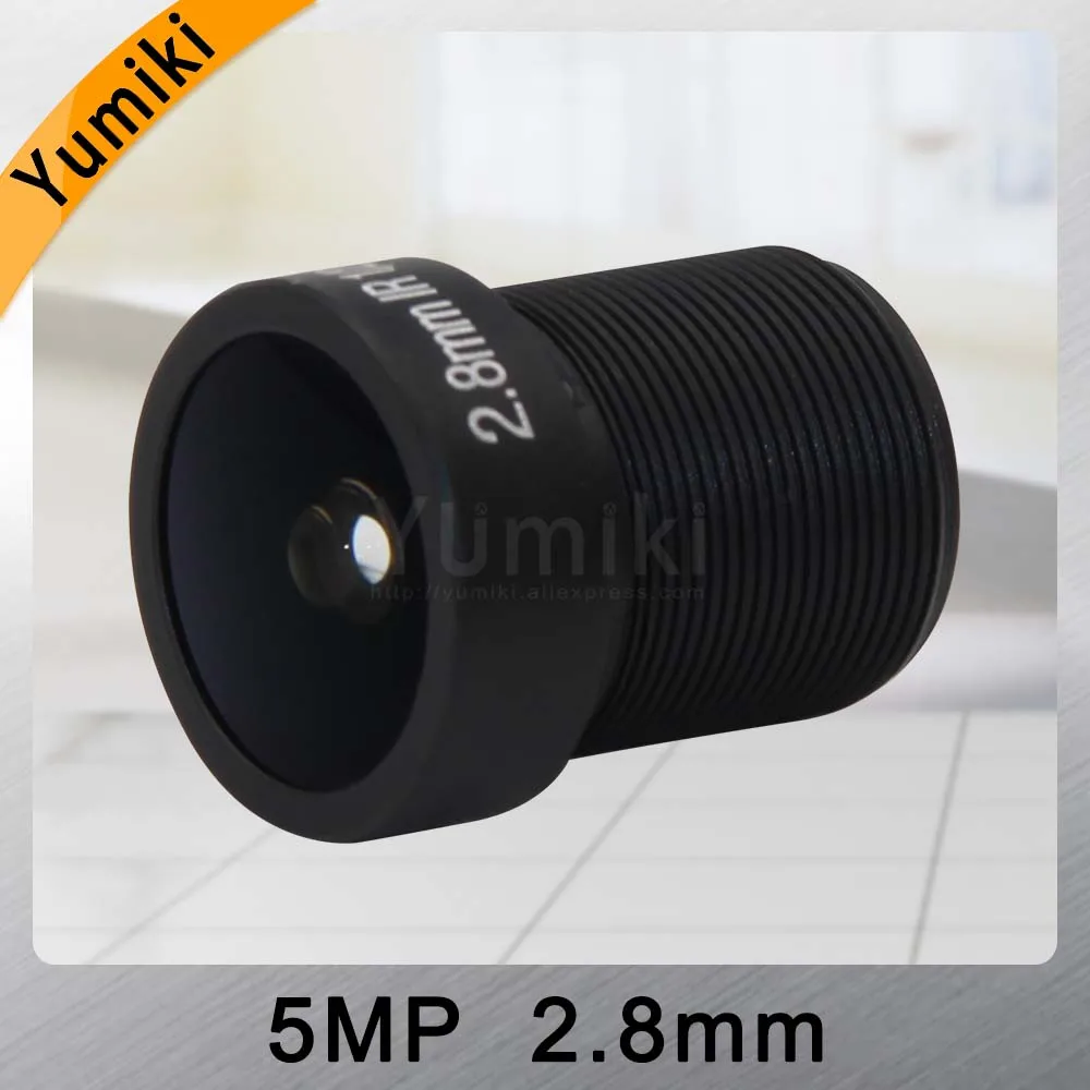 Yumiki 5,0 Megpixel M12 MTV 2,8 мм 5MP HD CCTV камера объектив IR HD камера безопасности Объектив фиксированная диафрагма