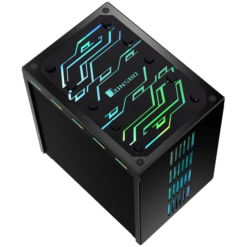 Jonsbo CR-401 кулер для процессора, 5 тепловых трубок, боковой вентилятор из чистой меди, радиатор для процессора, 12 см, светильник, эффект