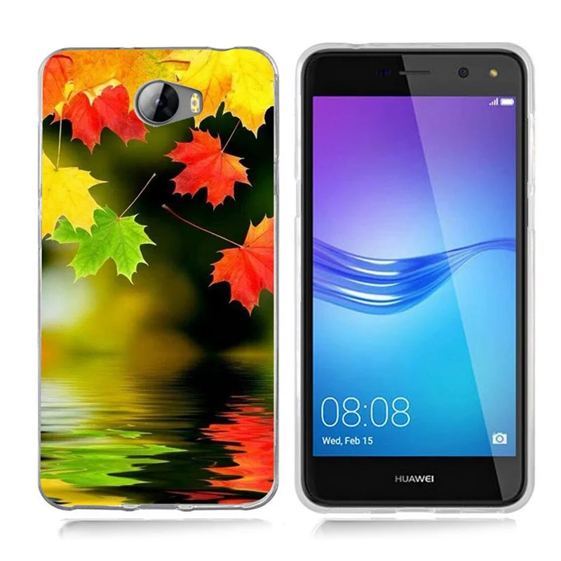Цветной Мягкий силиконовый чехол для Huawei Y5 ii Y5ii/5A LYO-L21/Y6 II Compact A003 |